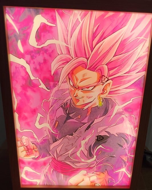 Dragon Ball - Goku Black Style B Light Up Frame Art Portrait