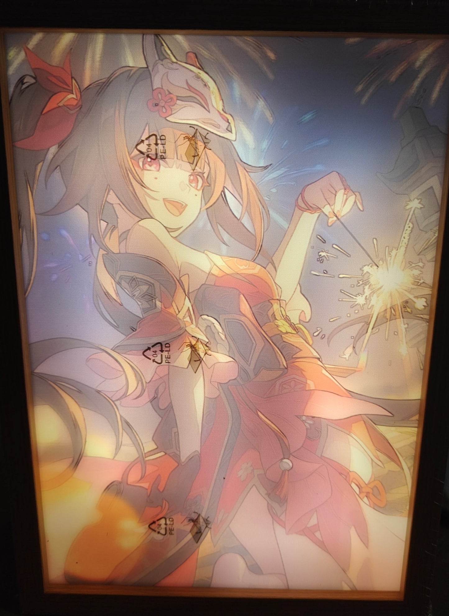 Honkai Star Rail HSR - Sparkle Light Up Frame Art Portrait