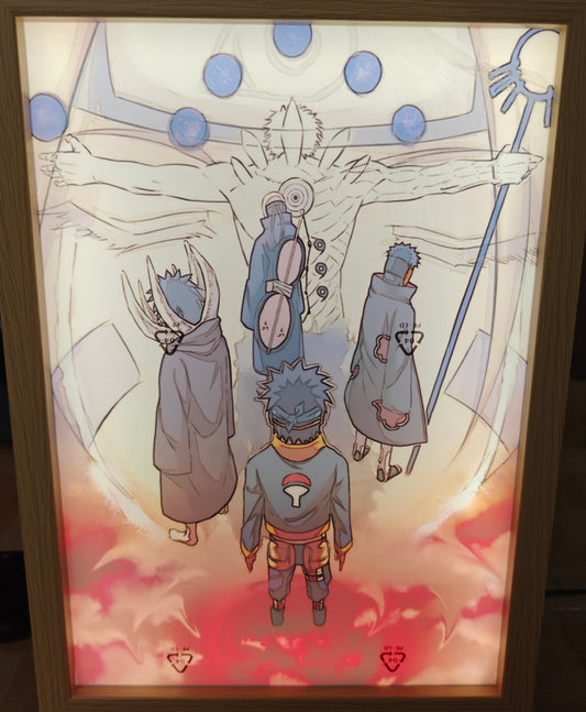 Naruto Shippuden - Obito Style 2 Light Up Frame Art Portrait