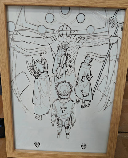 Naruto Shippuden - Obito Style 2 Light Up Frame Art Portrait