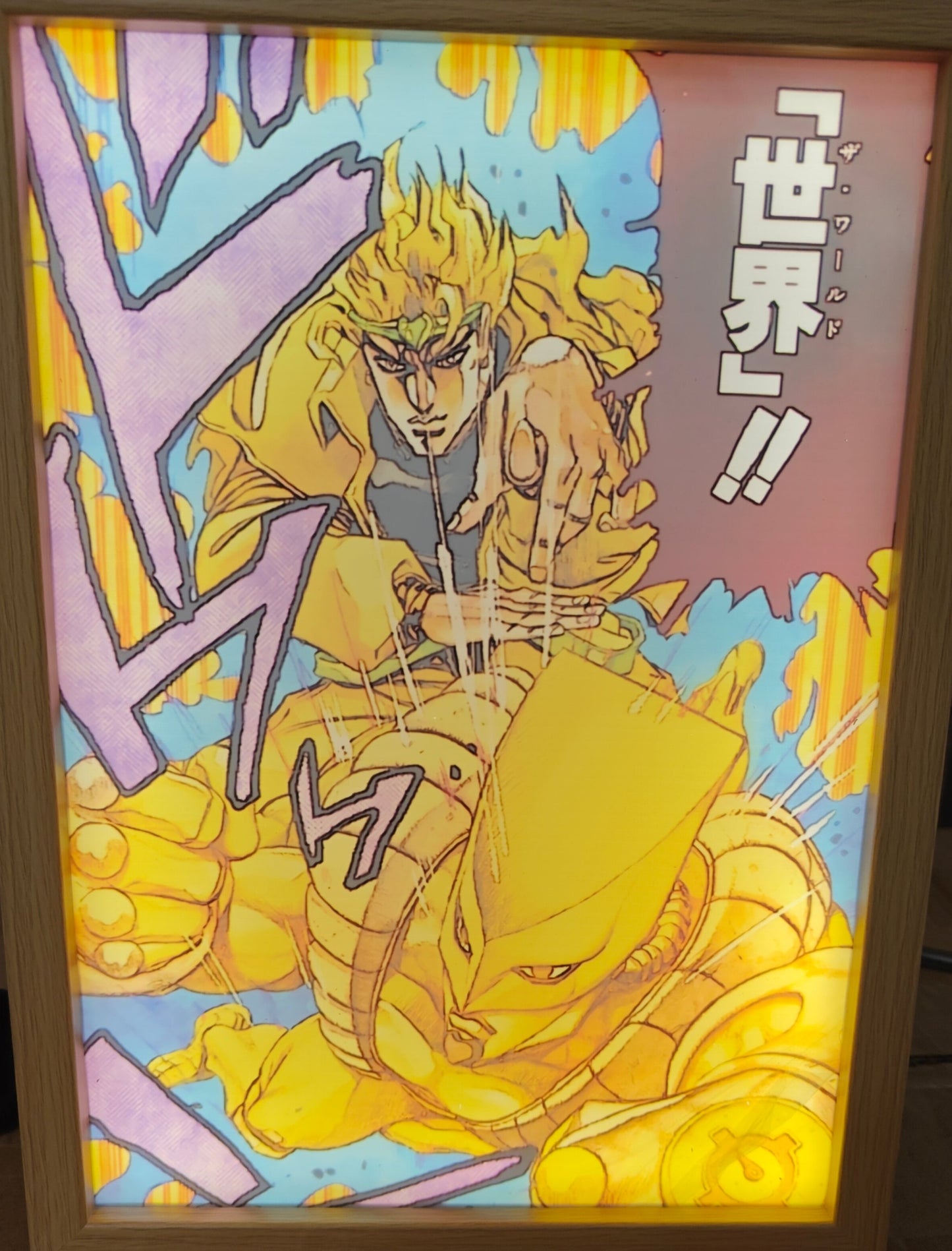 JoJo's Bizarre Adventure - Dio Light Up Frame Art Portrait