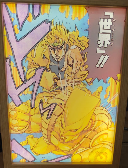 JoJo's Bizarre Adventure - Dio Light Up Frame Art Portrait