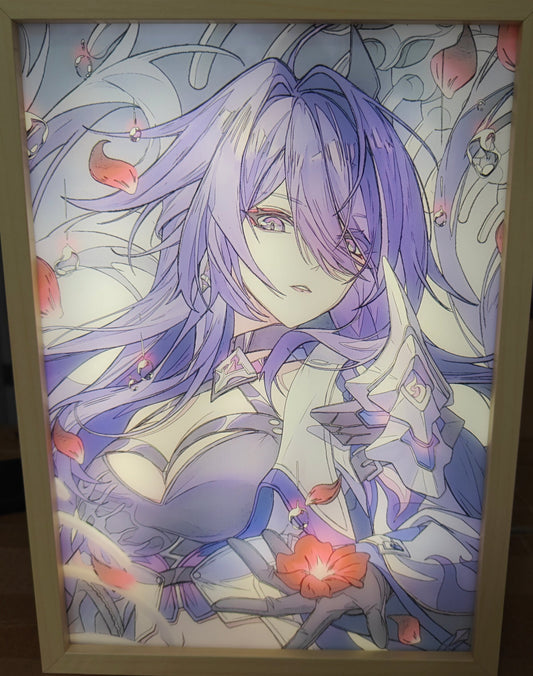 Honkai Star Rail HSR - Acheron Style C Light Up Frame Art Portrait