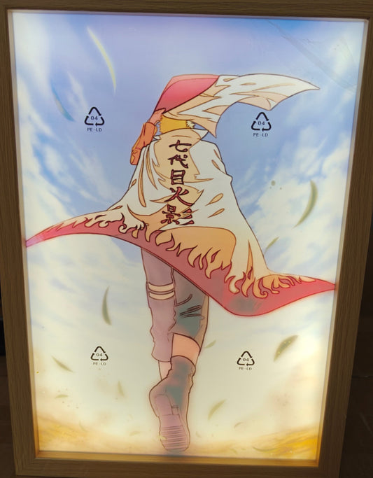 Naruto Shippuden - Hokage Naruto Light Up Frame Art Portrait