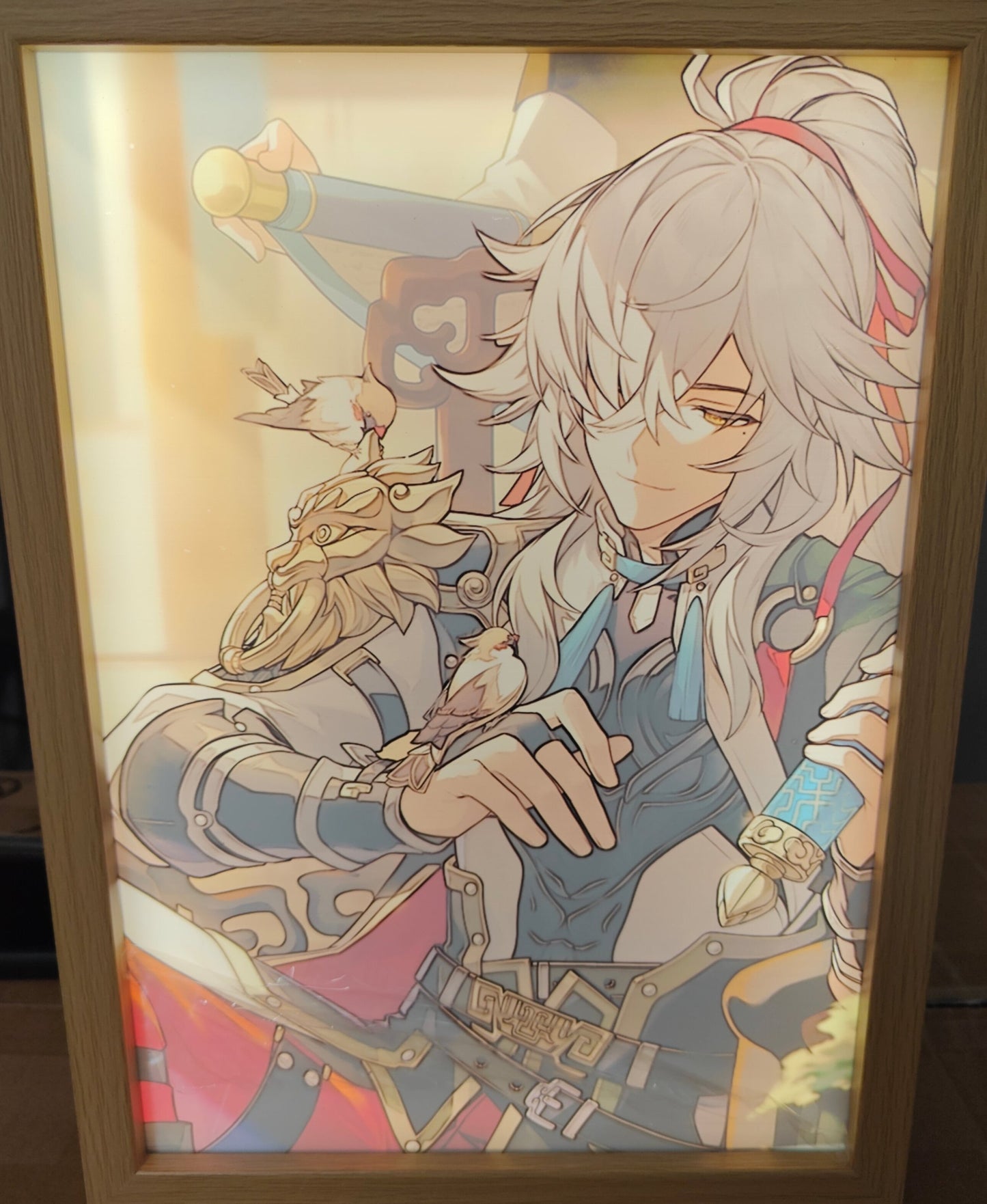 Honkai Star Rail HSR - Jing Yuan Light Up Frame Art Portrait