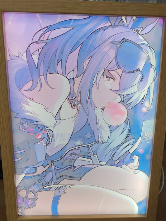 Honkai Star Rail HSR - Silver Wolf Style C Light Up Frame Art Portrait