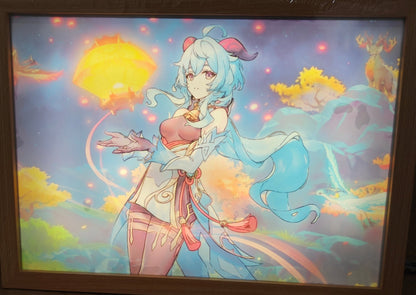 Genshin Impact - Ganyu Light Up Frame Art Portrait