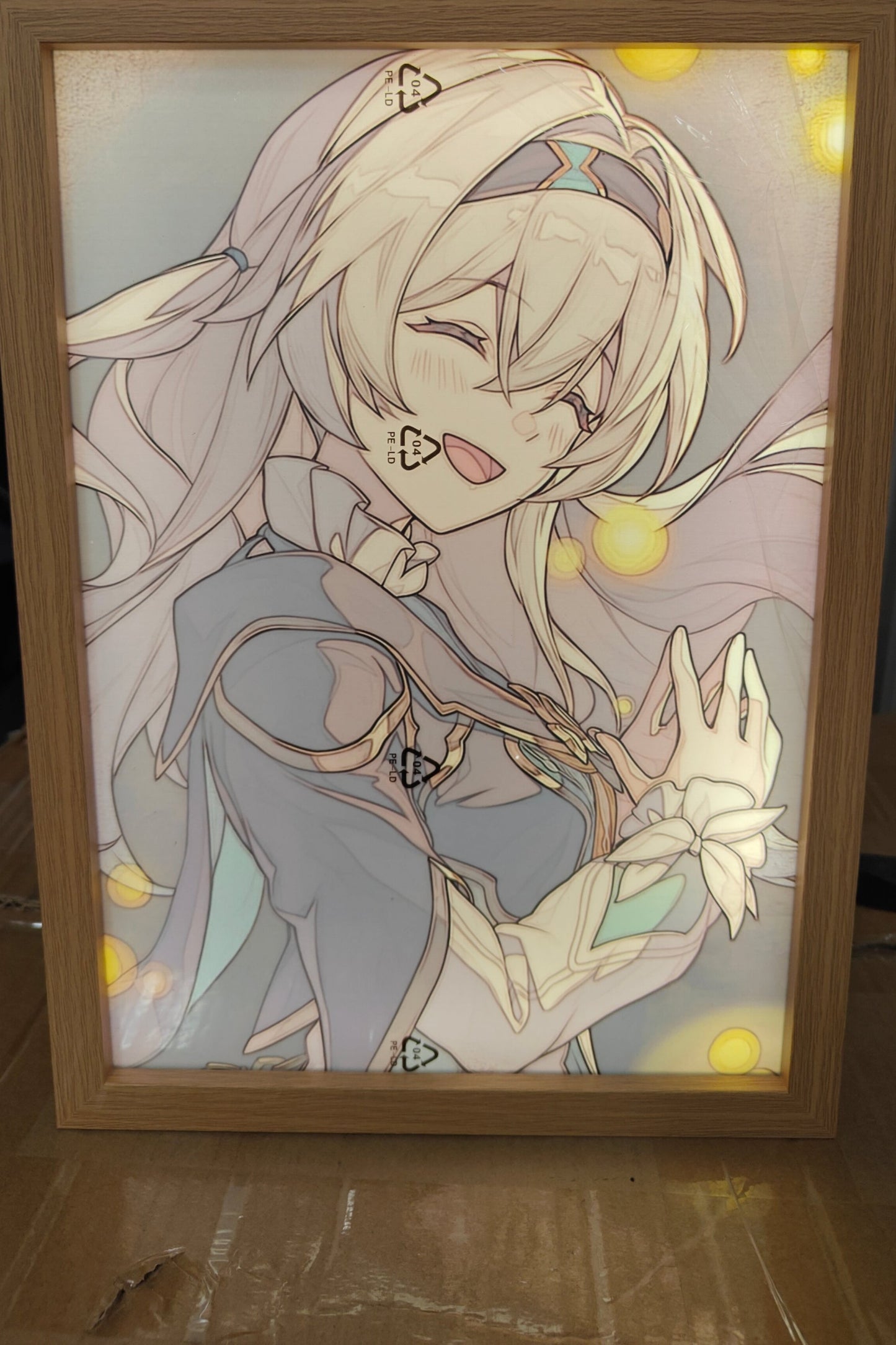 Honkai Star Rail HSR - Firefly Style E Light Up Frame Art Portrait