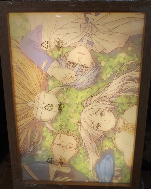 Frieren: Beyond Journey's End - Frieren Group Style D Light Up Frame Art Portrait