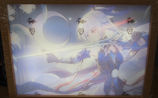 Honkai Star Rail HSR - Jing Liu Light Up Frame Art Portrait