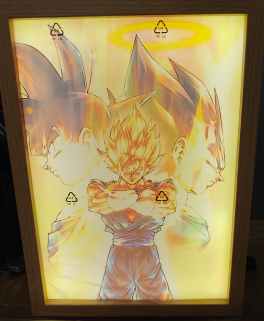 Dragon Ball - Vegito Light Up Frame Art Portrait