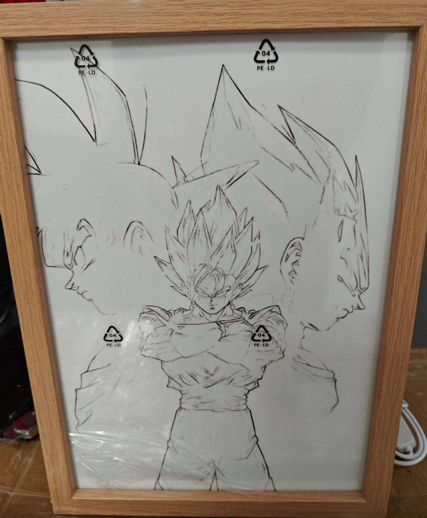 Dragon Ball - Vegito Light Up Frame Art Portrait