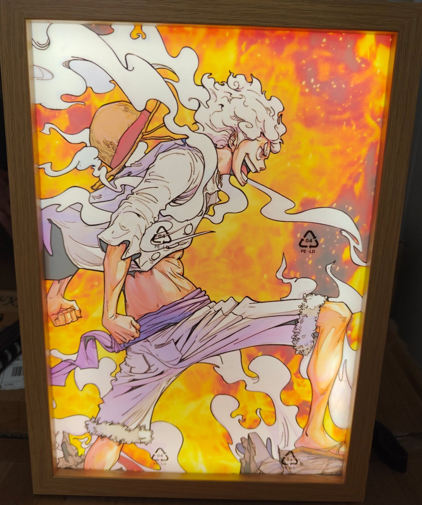 One Piece - Nika Luffy Style 6 Light Up Frame Art Portrait