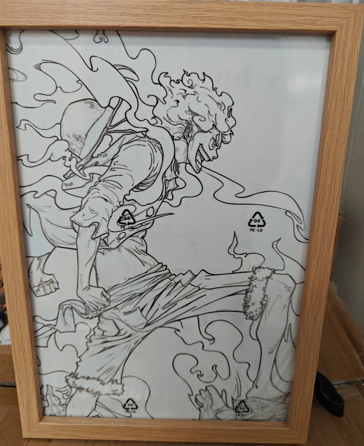 One Piece - Nika Luffy Style 6 Light Up Frame Art Portrait