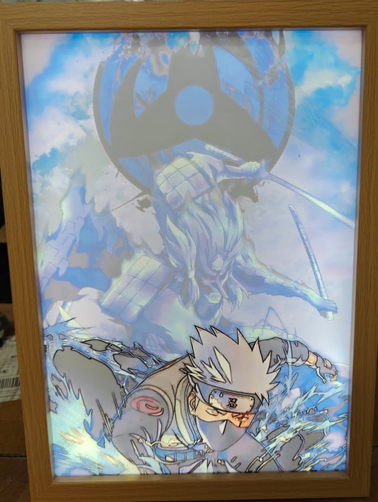 Naruto Shippuden - Kakashi Light Up Frame Art Portrait