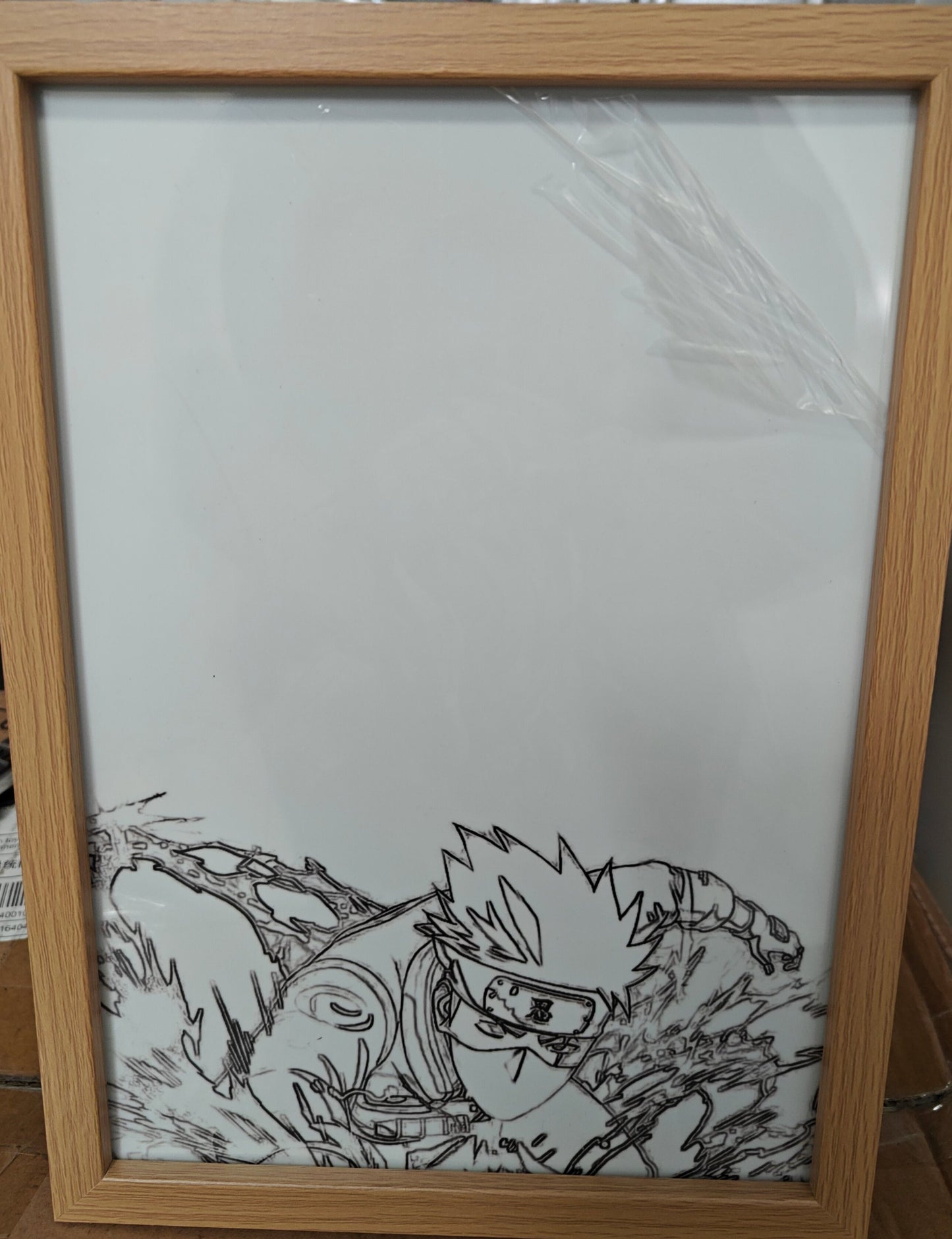 Naruto Shippuden - Kakashi Light Up Frame Art Portrait