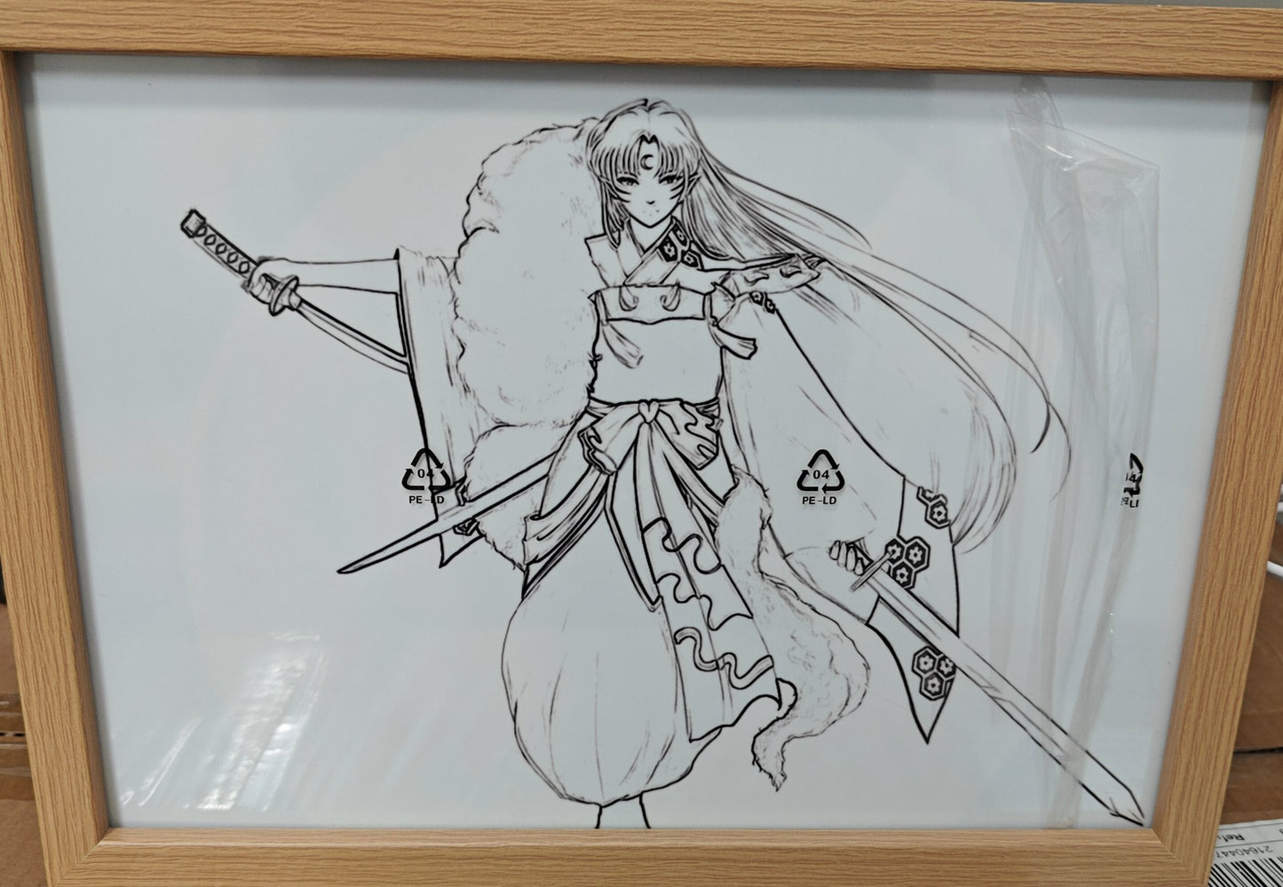 Inuyasha -  Sesshoumaru Light Up Frame Art Portrait