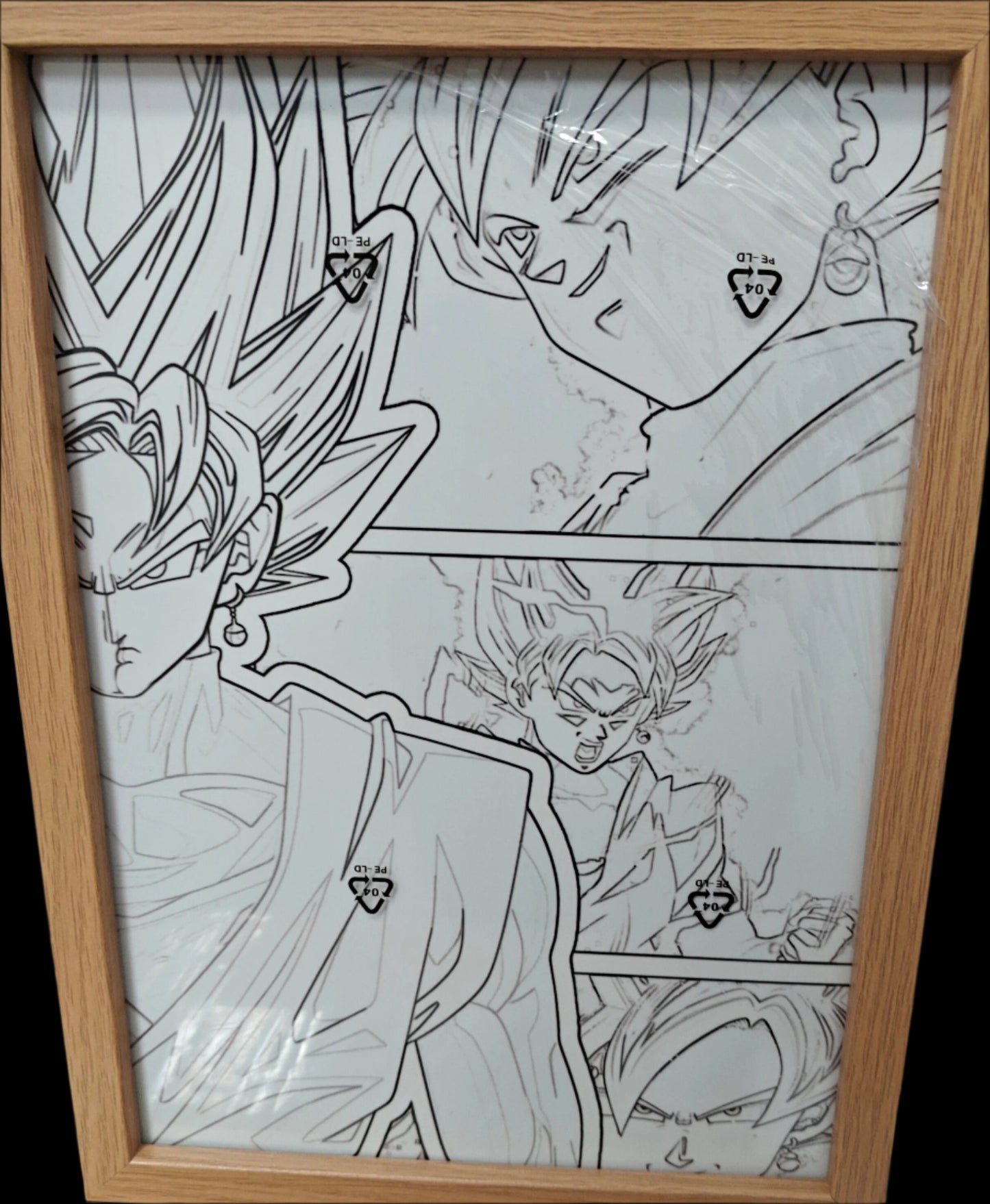 Dragon Ball - Goku Black Style 3 Light Up Frame Art Portrait