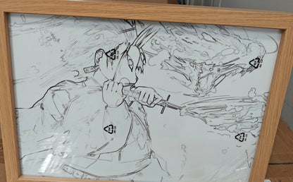 Demon Slayer - Tanjiro  Light Up Frame Art Portrait