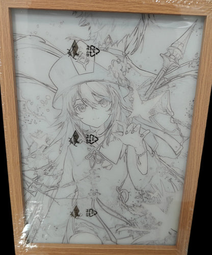 Genshin Impact - Hu Tao Style 4 Light Up Frame Art Portrait