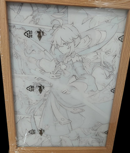 Genshin Impact - Kazuha Style 2 Light Up Frame Art Portrait