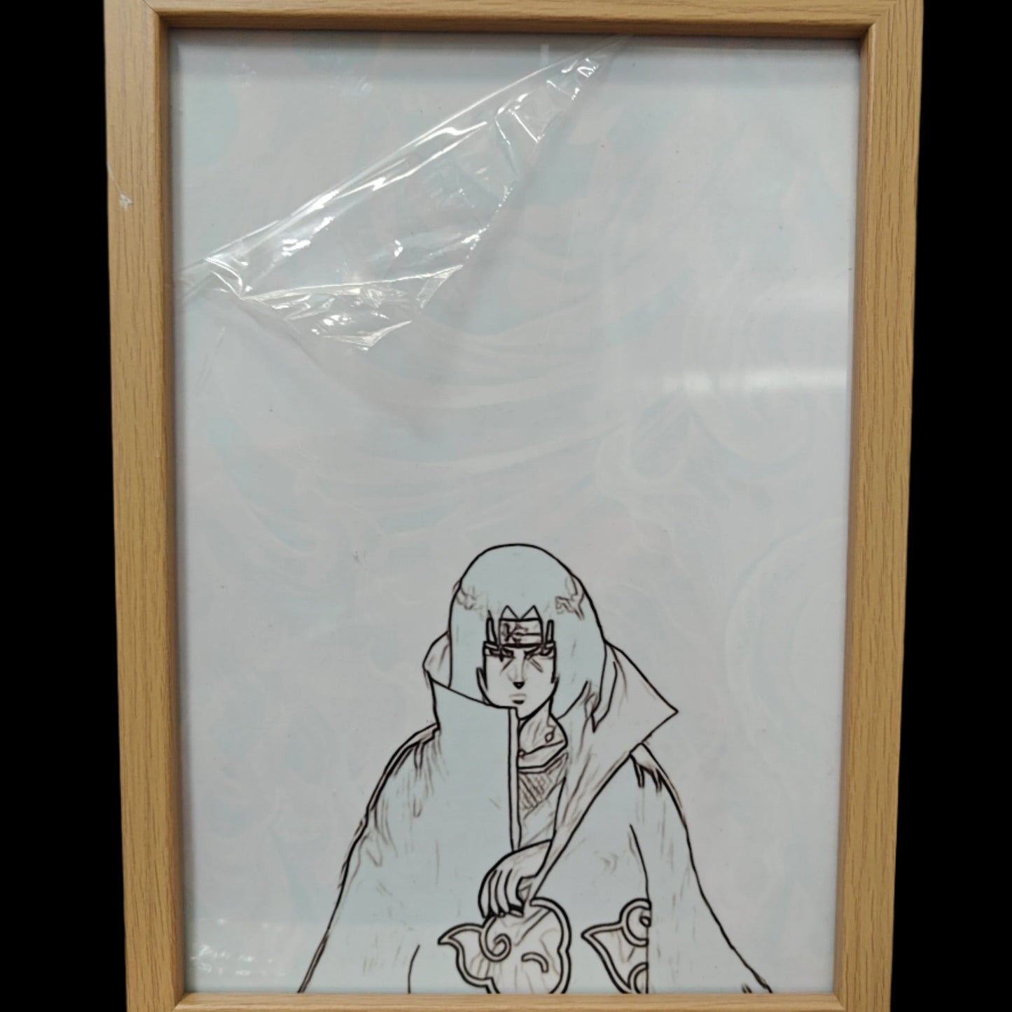 Naruto Shippuden - Itachi Style 5 Light Up Frame Art Portrait