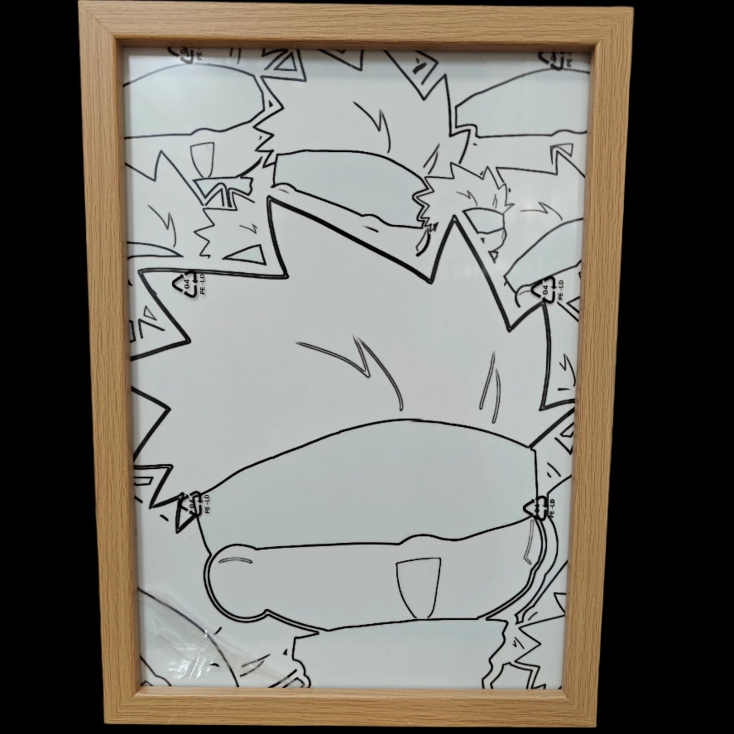 Jujutsu Kaisen  - Gojo style 7 Light Up Frame Art Portrait