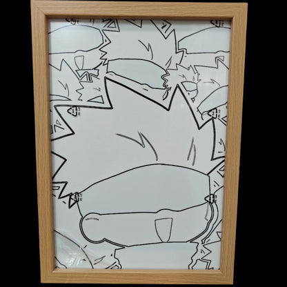Jujutsu Kaisen - Gojo Style 7 Light Up Frame Art Portrait