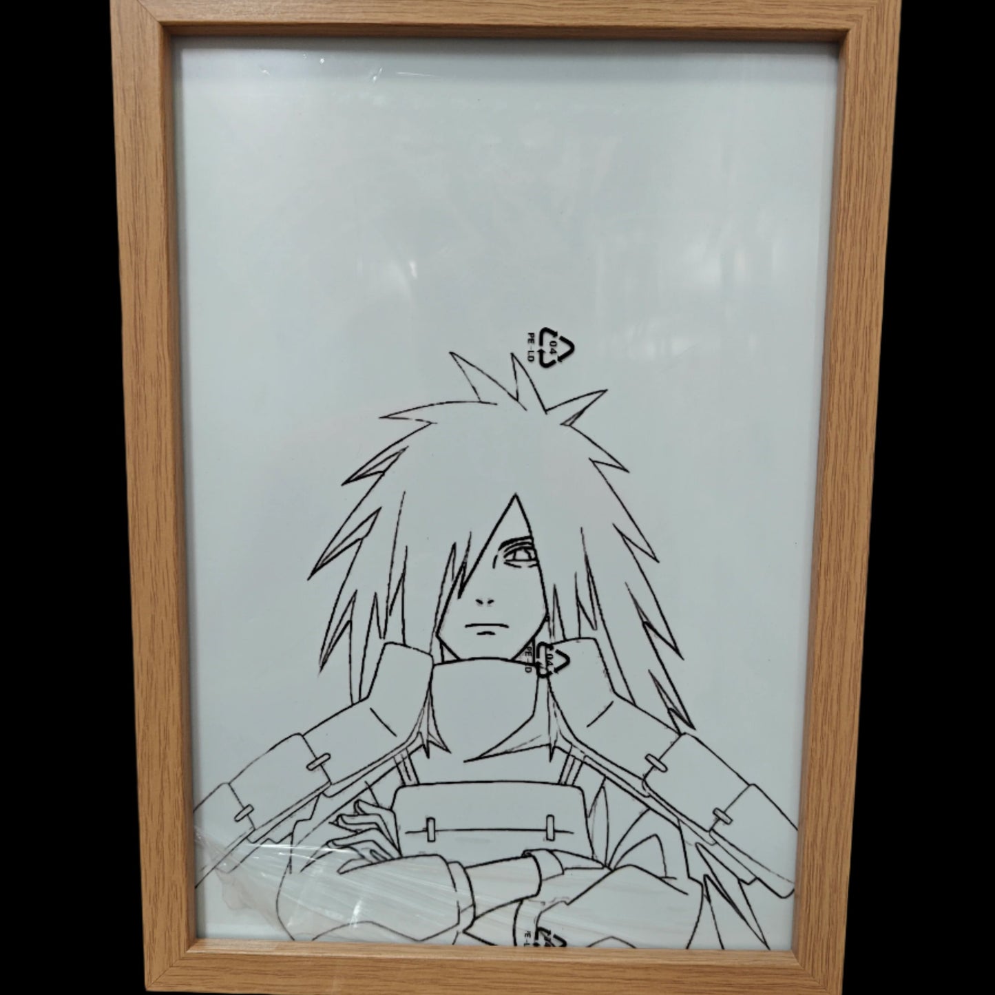 Naruto Shippuden - Madara Style 2 Light Up Frame Art Portrait