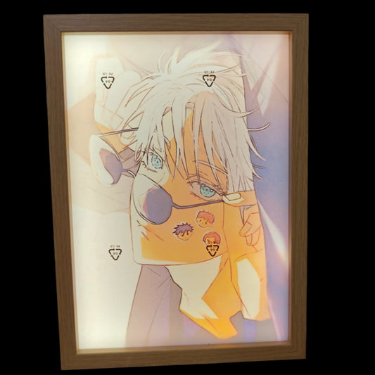 Jujutsu Kaisen  - Gojo style 8 Light Up Frame Art Portrait