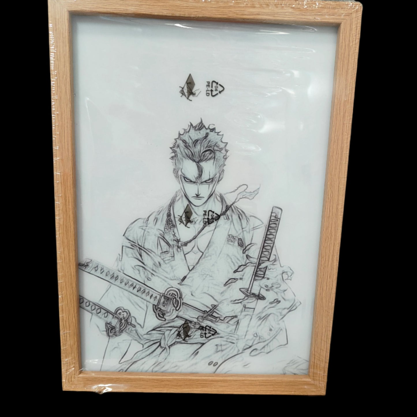 One Piece - Zoro Style 5 Poster Light Up Frame Art Portrait