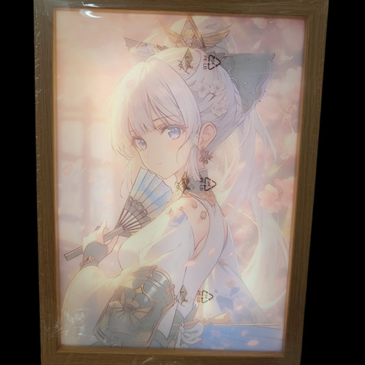 Genshin Impact - Ayaka Light Up Frame Art Portrait