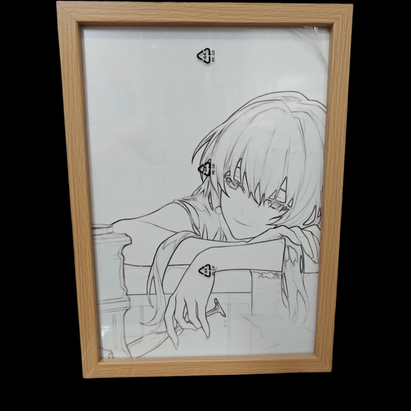 Honkai Star Rail HSR - Kafka Style B Light Up Frame Art Portrait