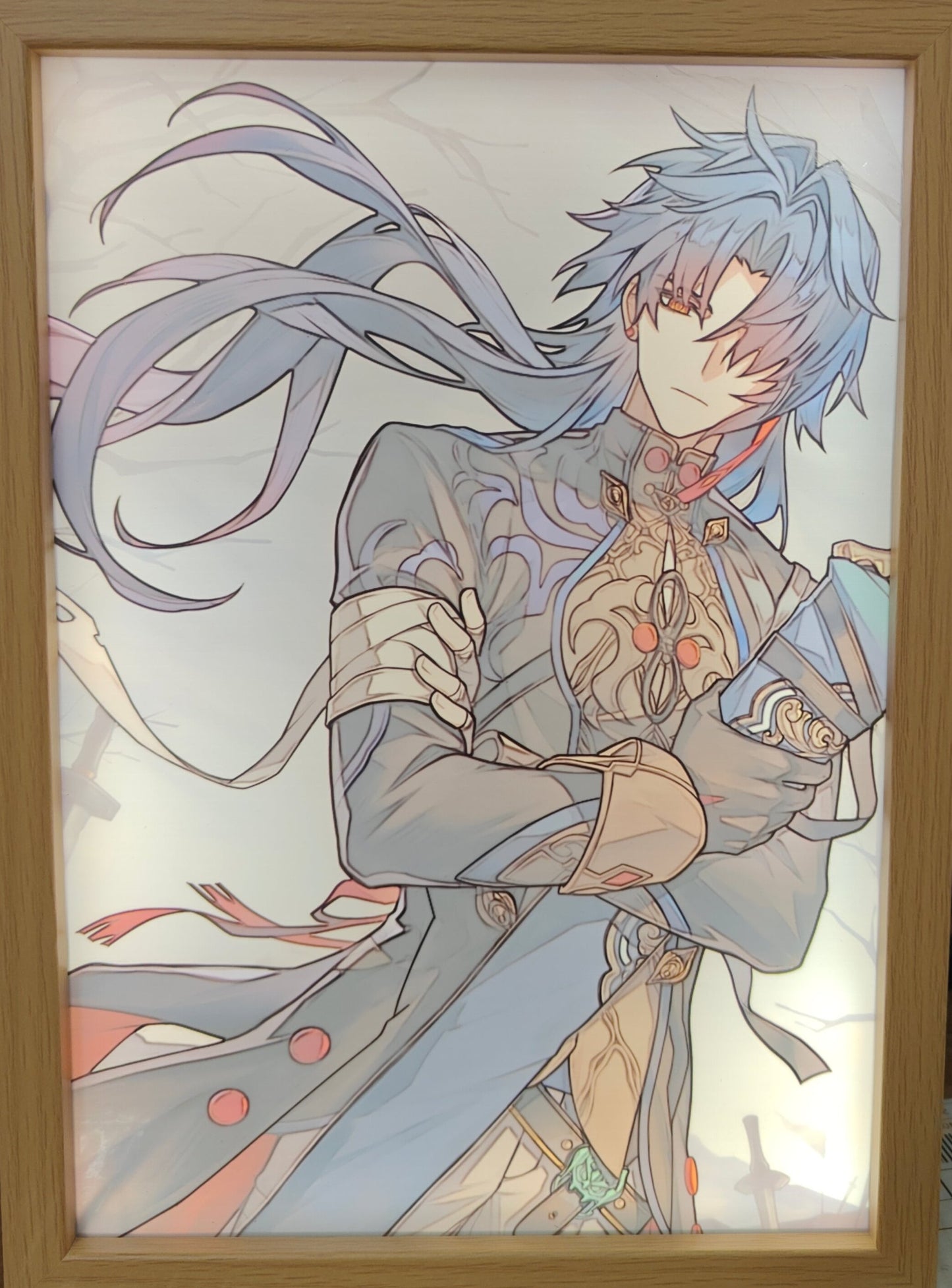 Honkai Star Rail HSR - Blade Light Up Frame Art Portrait