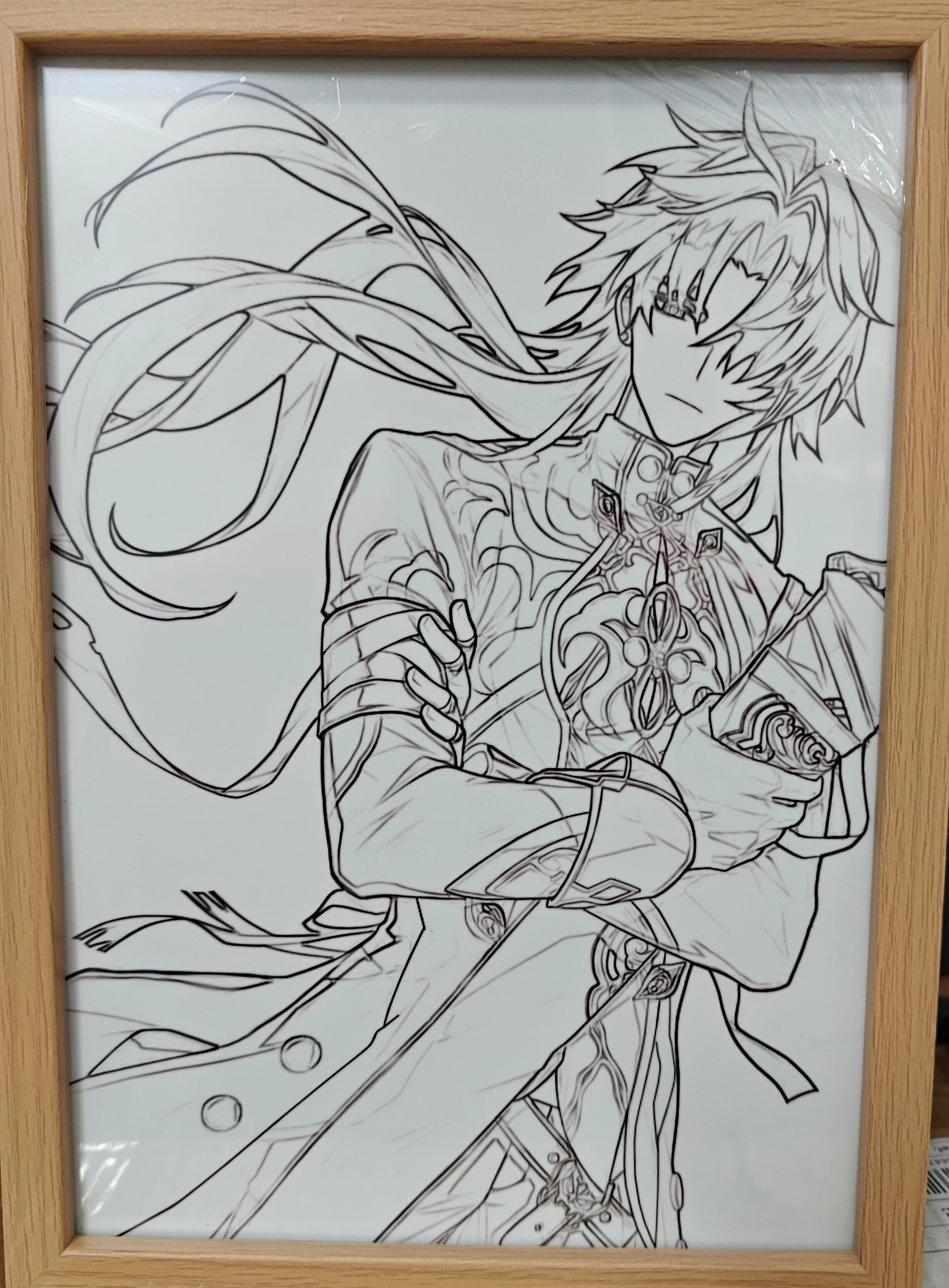 Honkai Star Rail HSR - Blade Light Up Frame Art Portrait