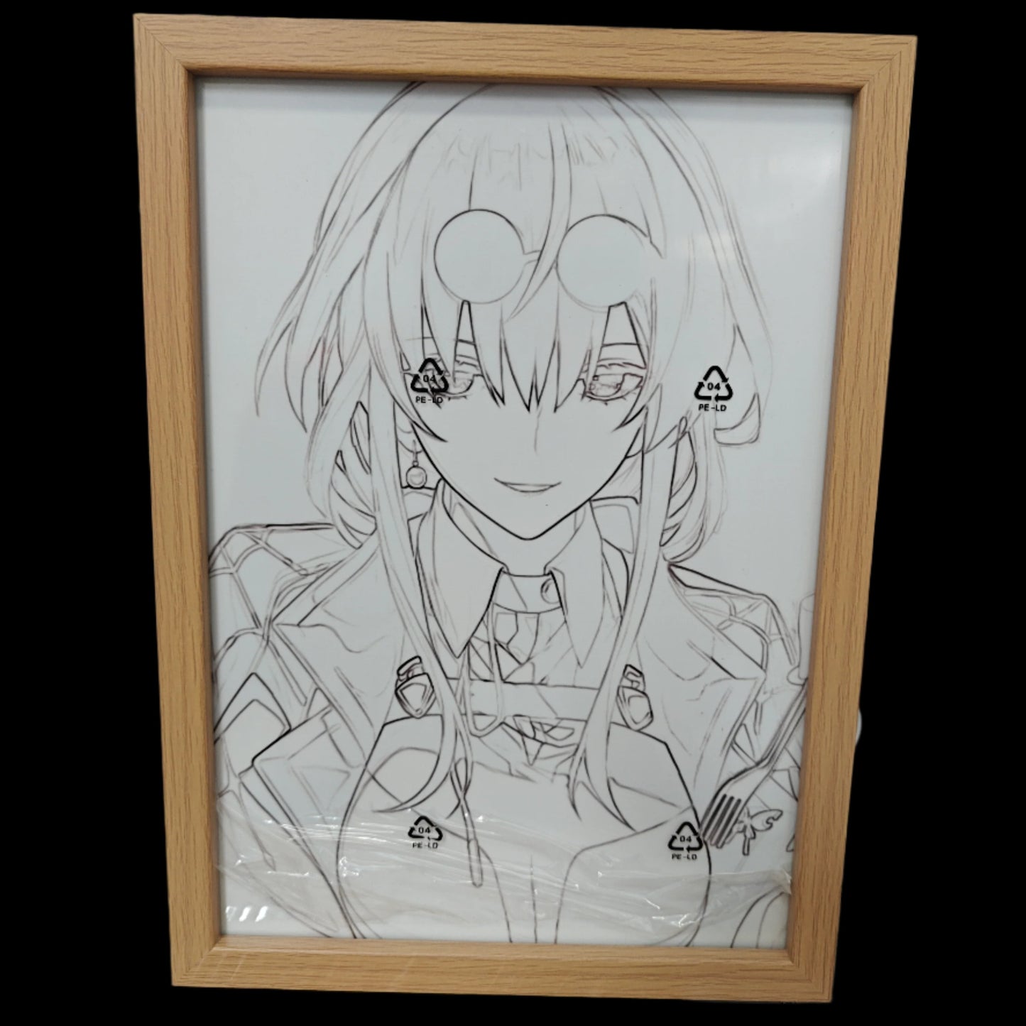 Honkai Star Rail HSR - Kafka Style C Light Up Frame Art Portrait