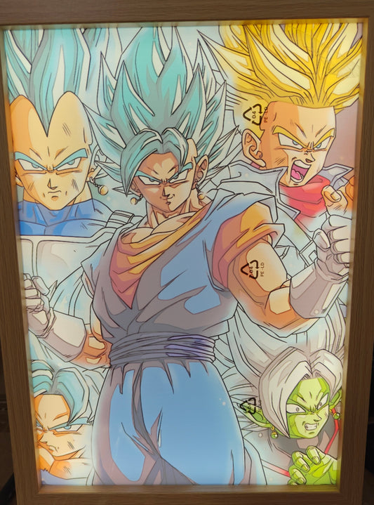 Dragon Ball - Vegito Light Up Frame Art Portrait