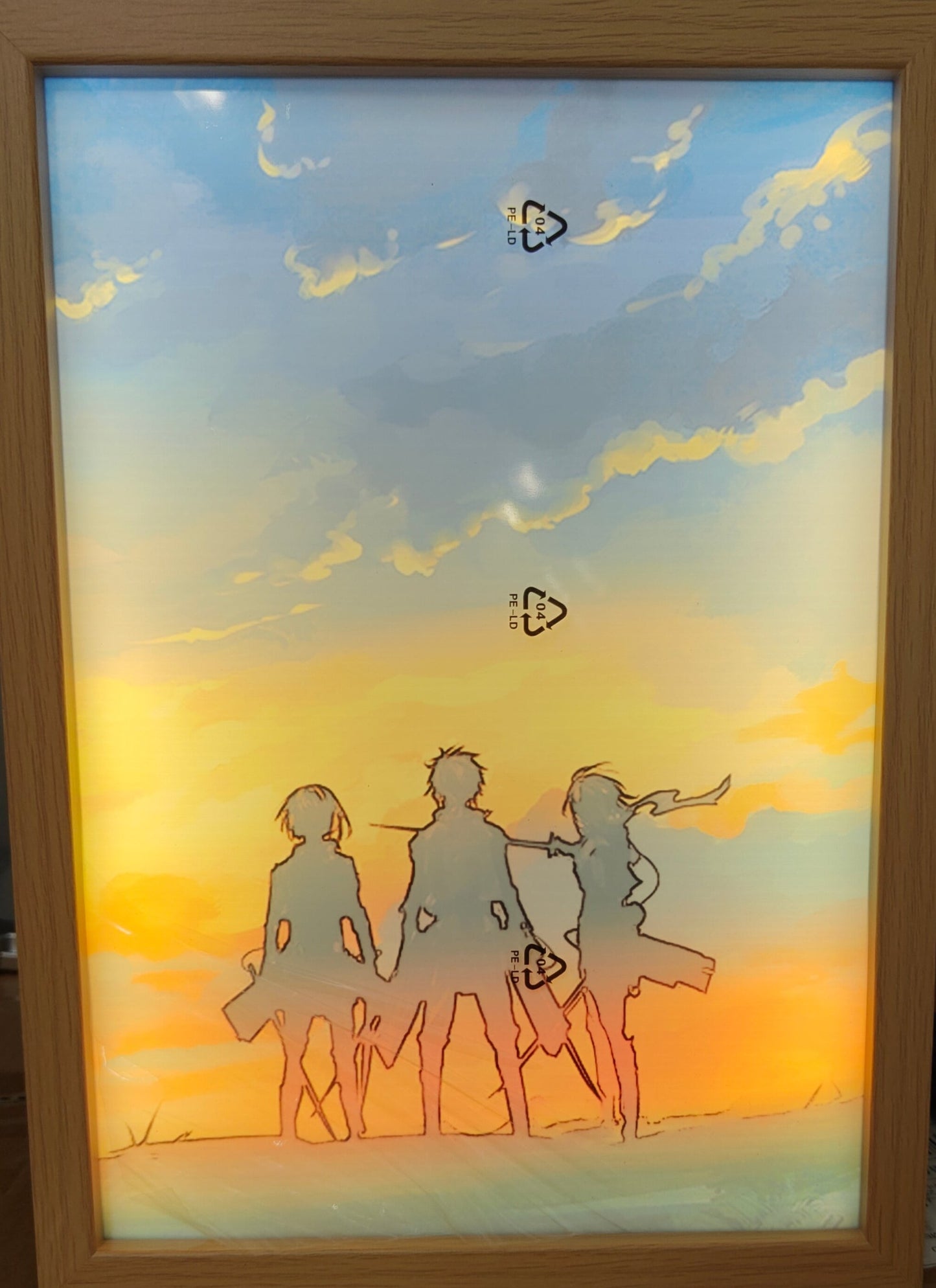 Attack On Titan - Cast Style B Light Up Frame Art Portrait