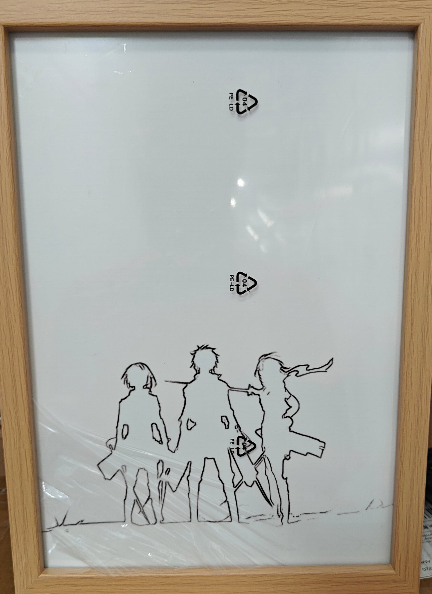 Attack On Titan - Cast Style B Light Up Frame Art Portrait