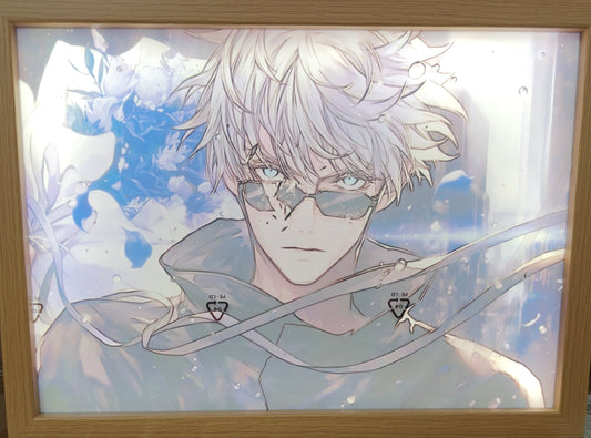 Jujutsu Kaisen  - Gojo style 6 Light Up Frame Art Portrait