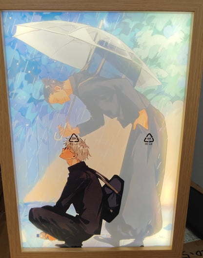 Geto Flying Jujutsu Kaisen - Gojo and Geto Style C Light Up Frame Art Portrait ...