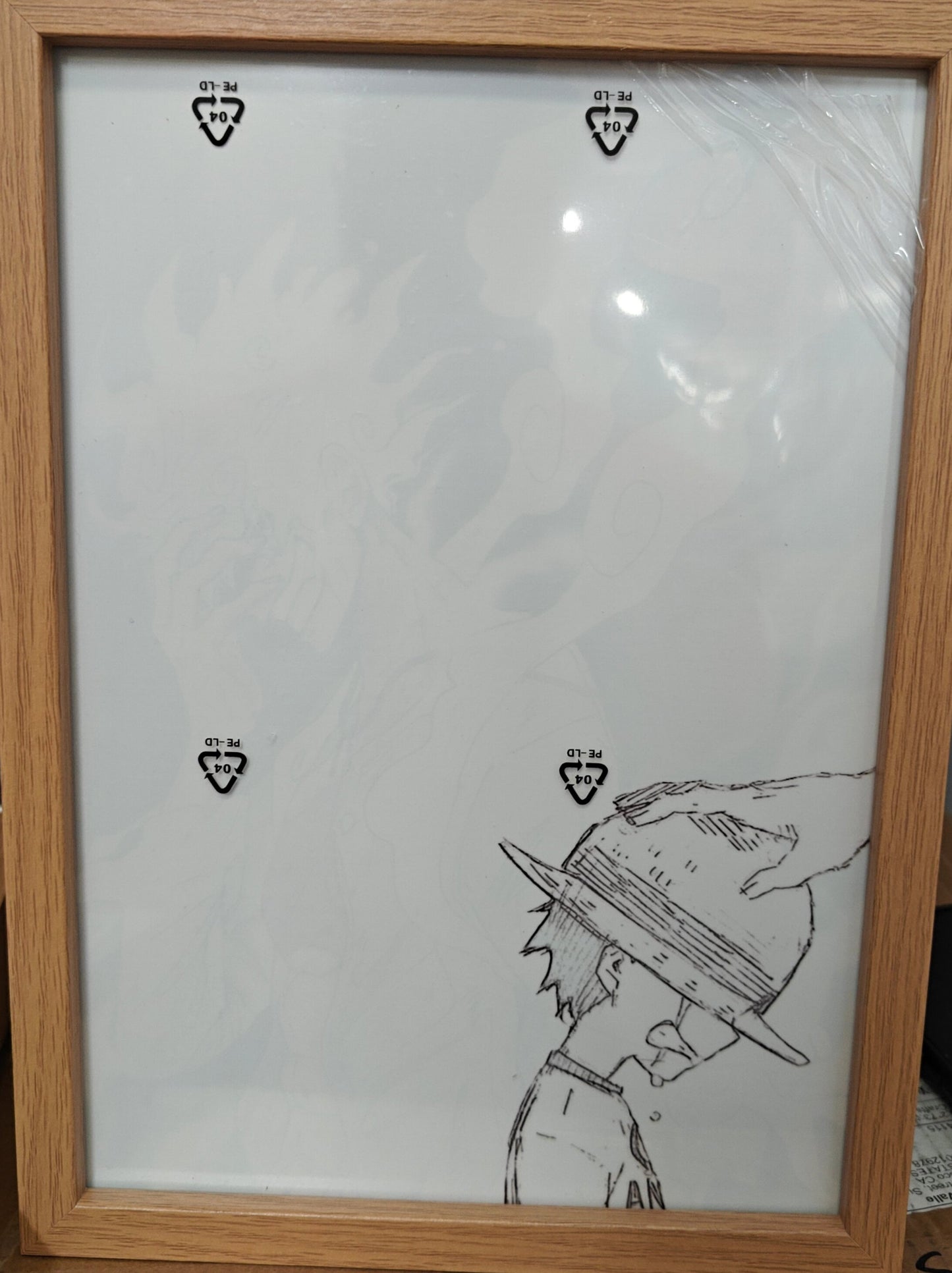 One Piece  -  Nika Luffy Style 3 Light Up Frame Art Portrait