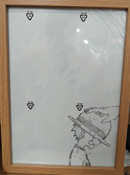 One Piece - Nika Luffy Style 3 Light Up Frame Art Portrait