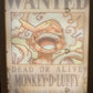 One Piece - Nika Luffy Wanted Poster Light Up Frame Art Portrait