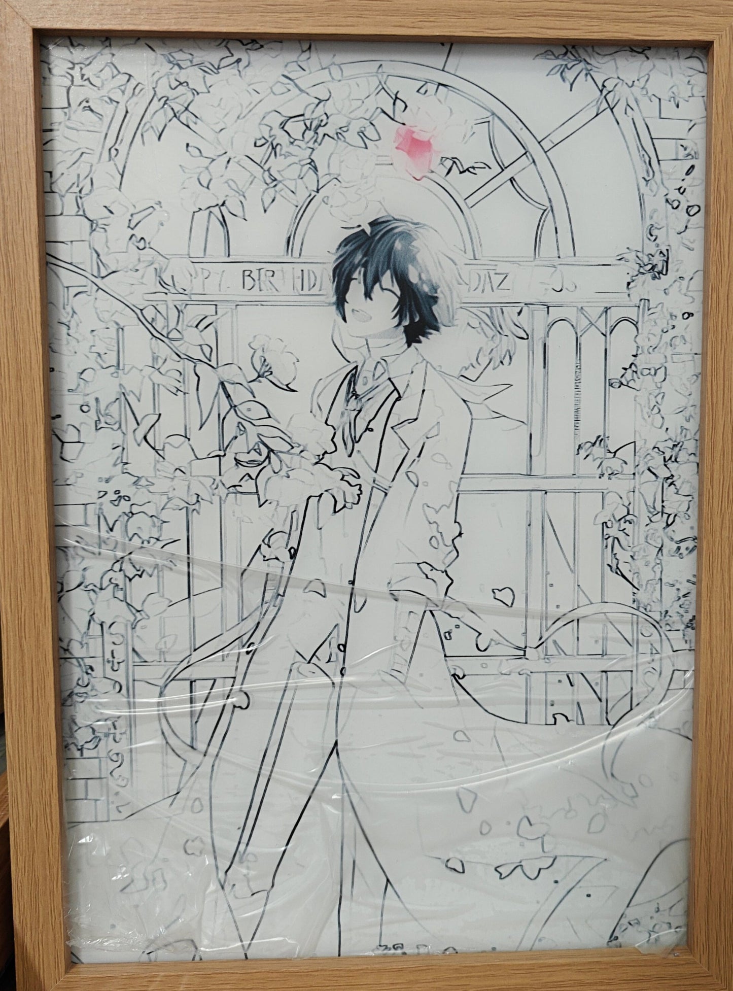 Bungo Stray Dogs - Dazai Style D Poster Light Up Frame Art Portrait