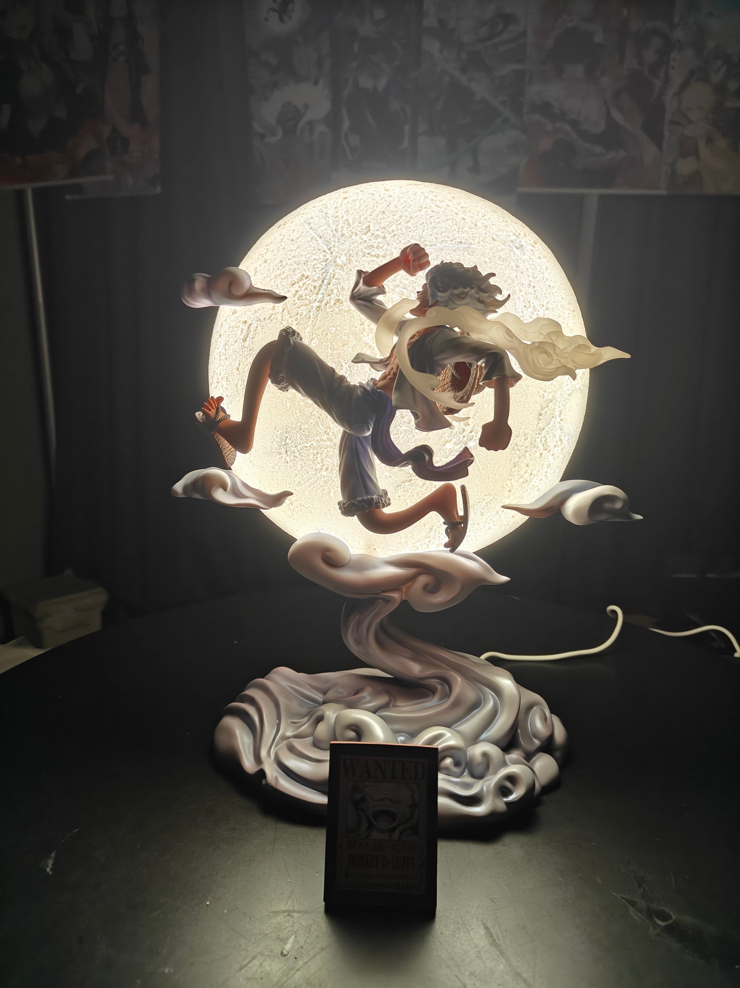 [IN STORE] One Piece - BrainHole Studio - Nika Luffy Moon Lamp Resin Statue