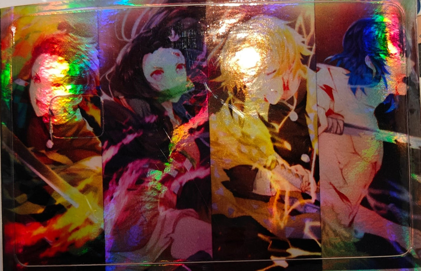 Demon Slayer- Demon Slayer Cast Holographic Credit Card Sticker (Please Read Description)