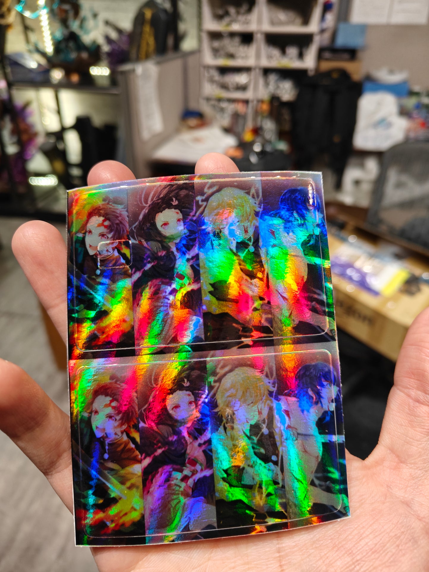 Demon Slayer- Demon Slayer Cast Holographic Credit Card Sticker (Please Read Description)