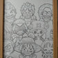 One Piece - Kid Straw Hat Crew Light Up Frame Art Portrait