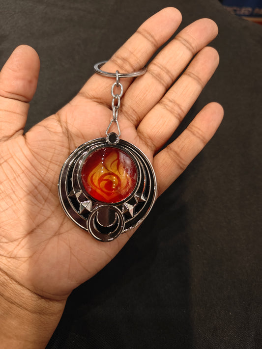 Genshin Impact -  Pyro Nod-Krai Vision Metal Keychain